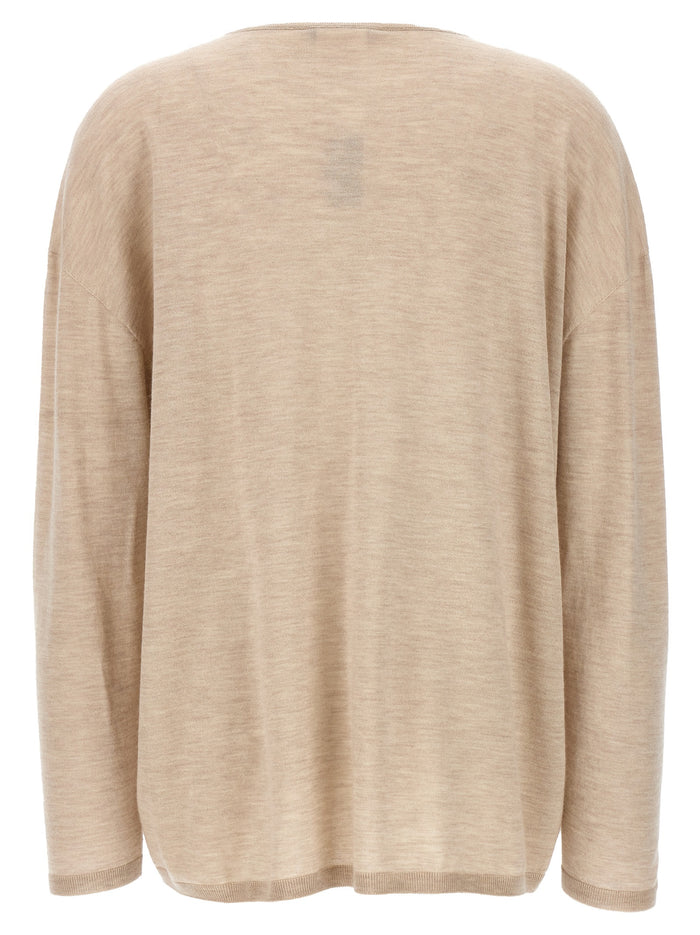 Max Mara 100% Cashmere sweater in beige — view 2