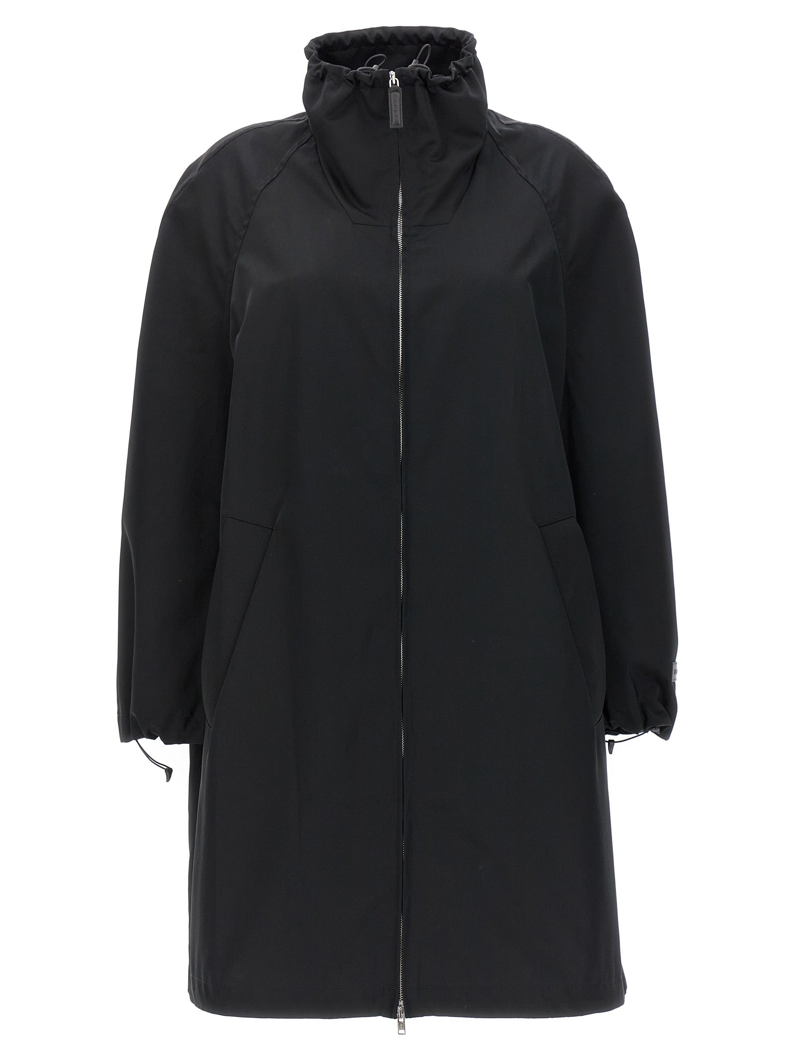 Marni 66% polyester parka in black — view 2
