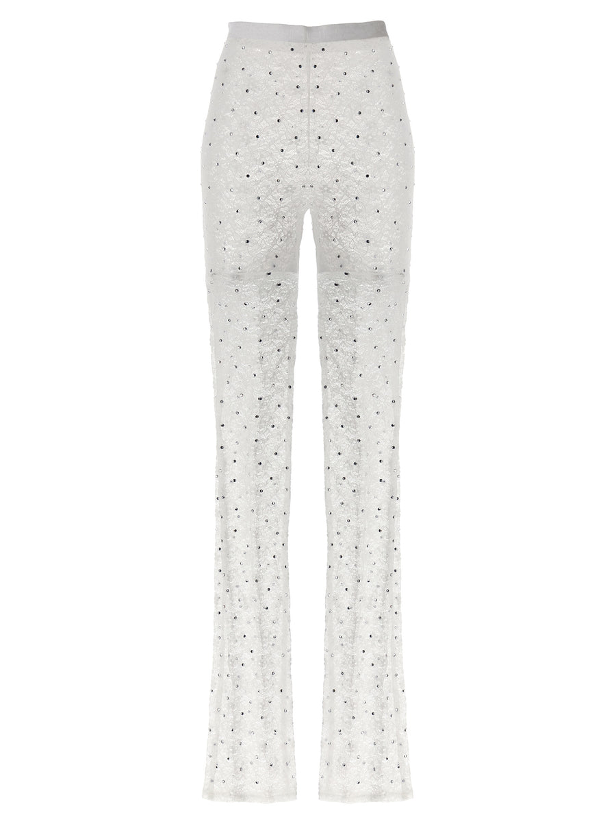 Alessandra Rich 95% polyamide leggings in white