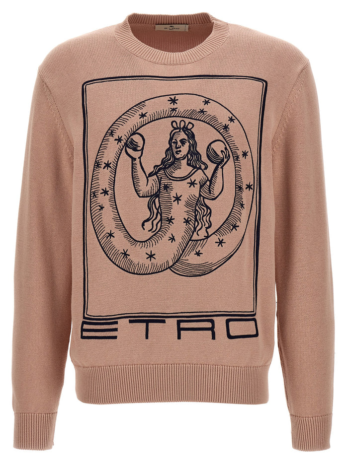 Etro 100% cotton sweatshirt in taupe