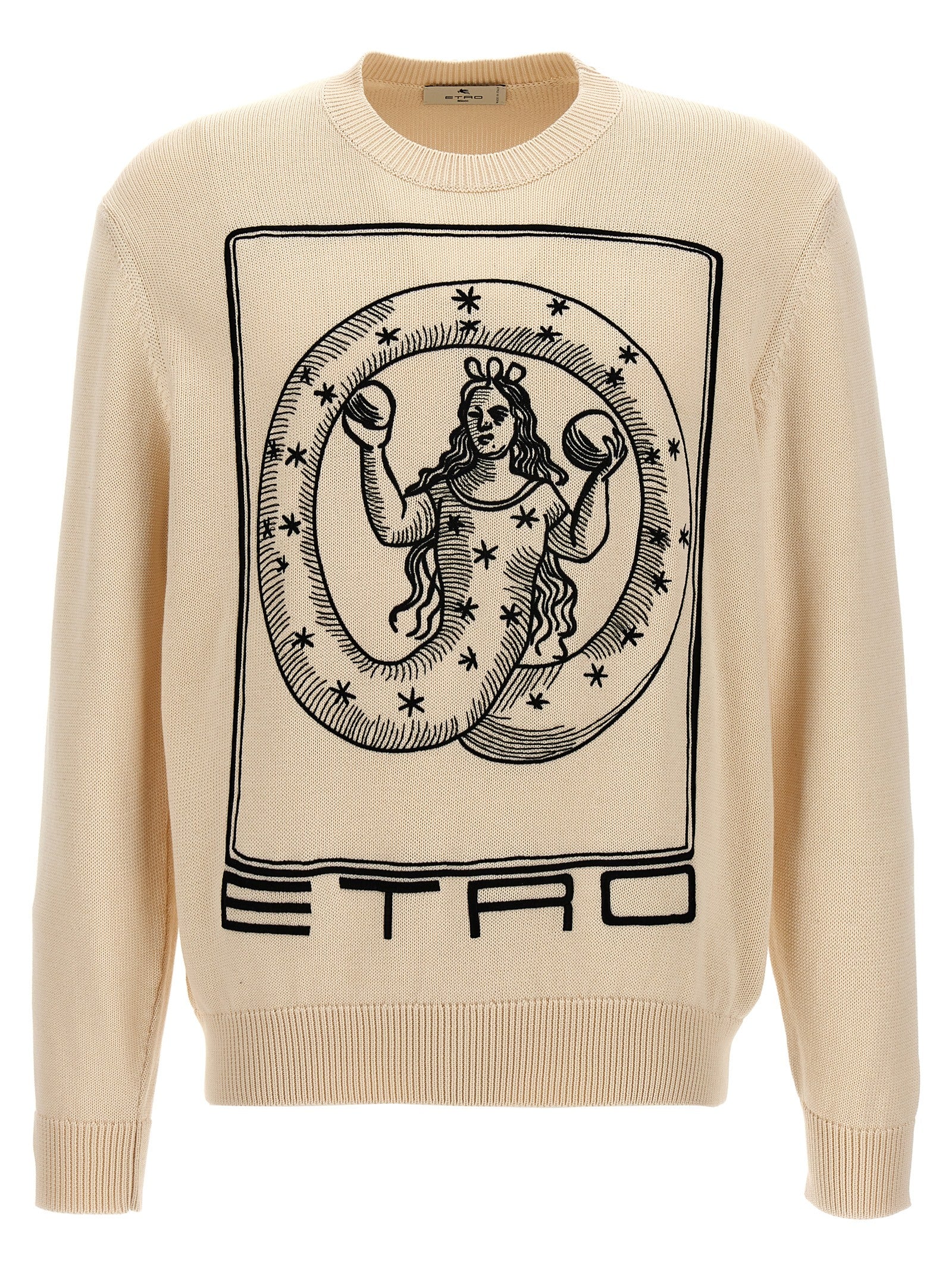 Etro 100% Cotton sweatshirt in beige
