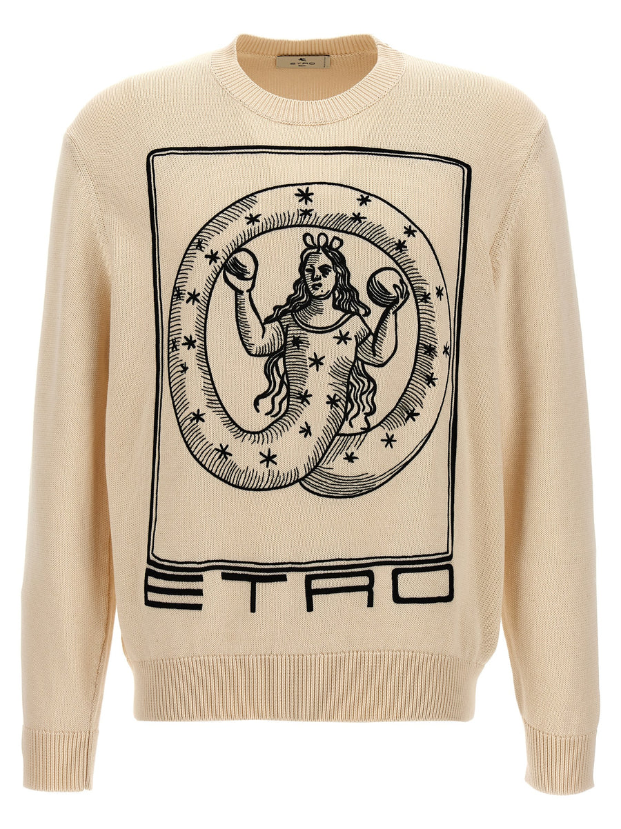 Etro 100% Cotton sweatshirt in beige