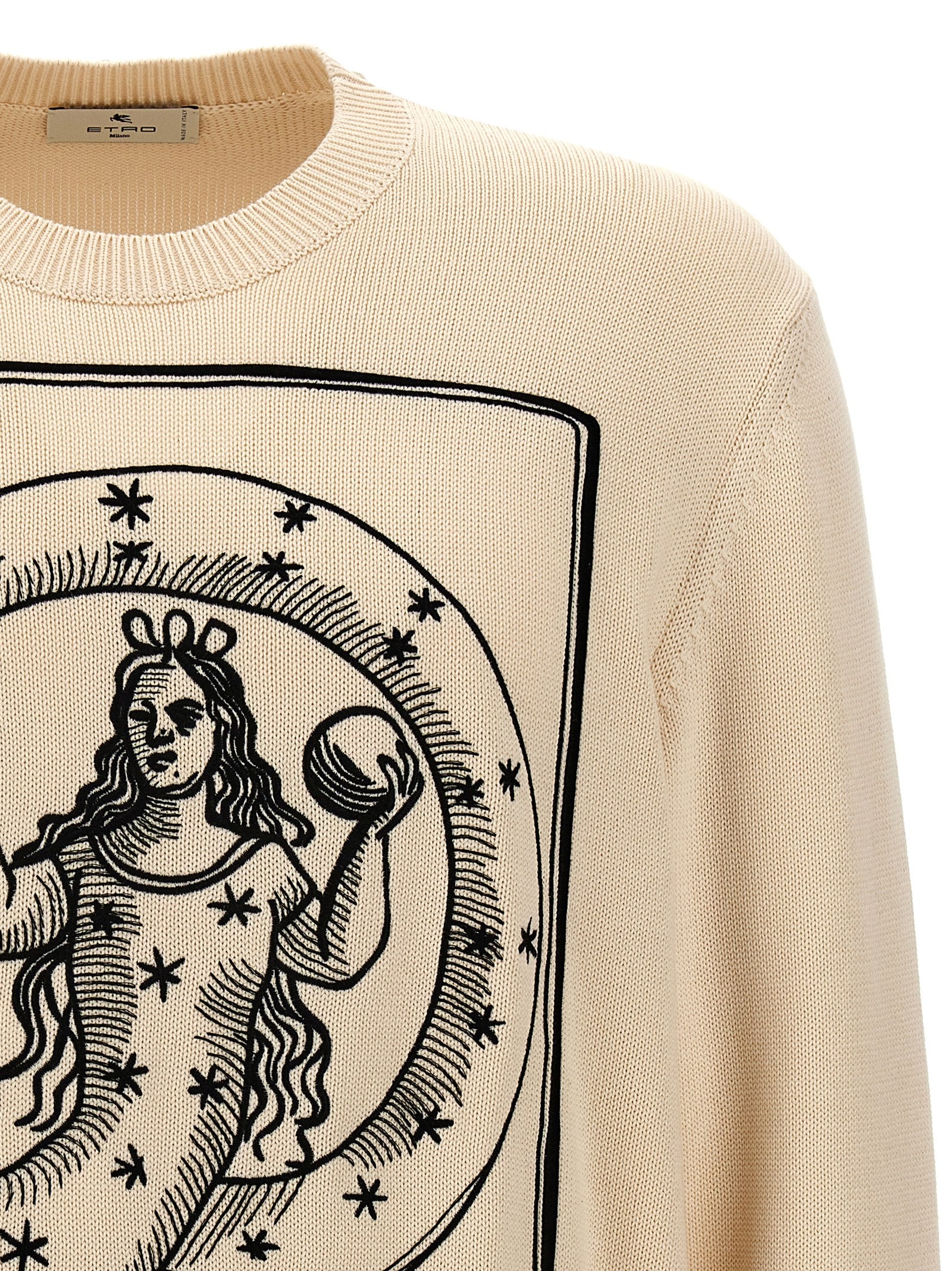 Etro 100% Cotton sweatshirt in beige — view 3