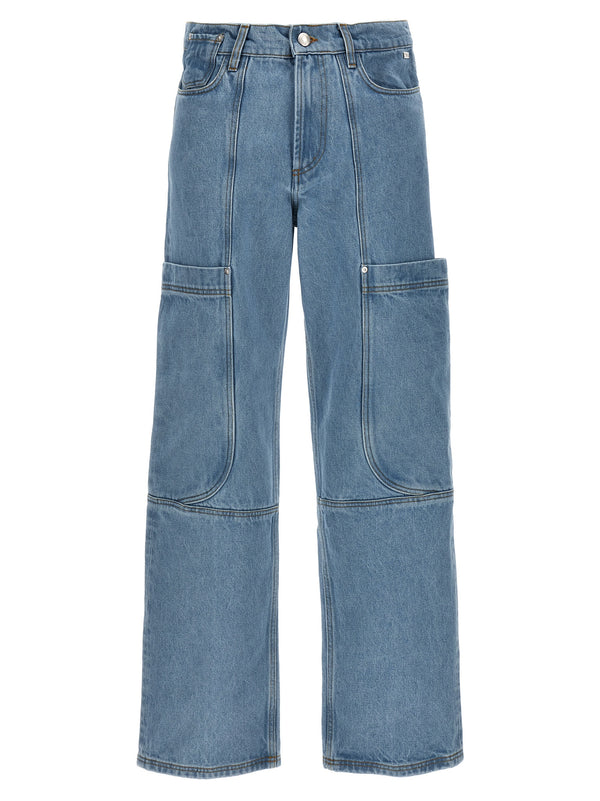 GCDS 100% cotton jeans in blue