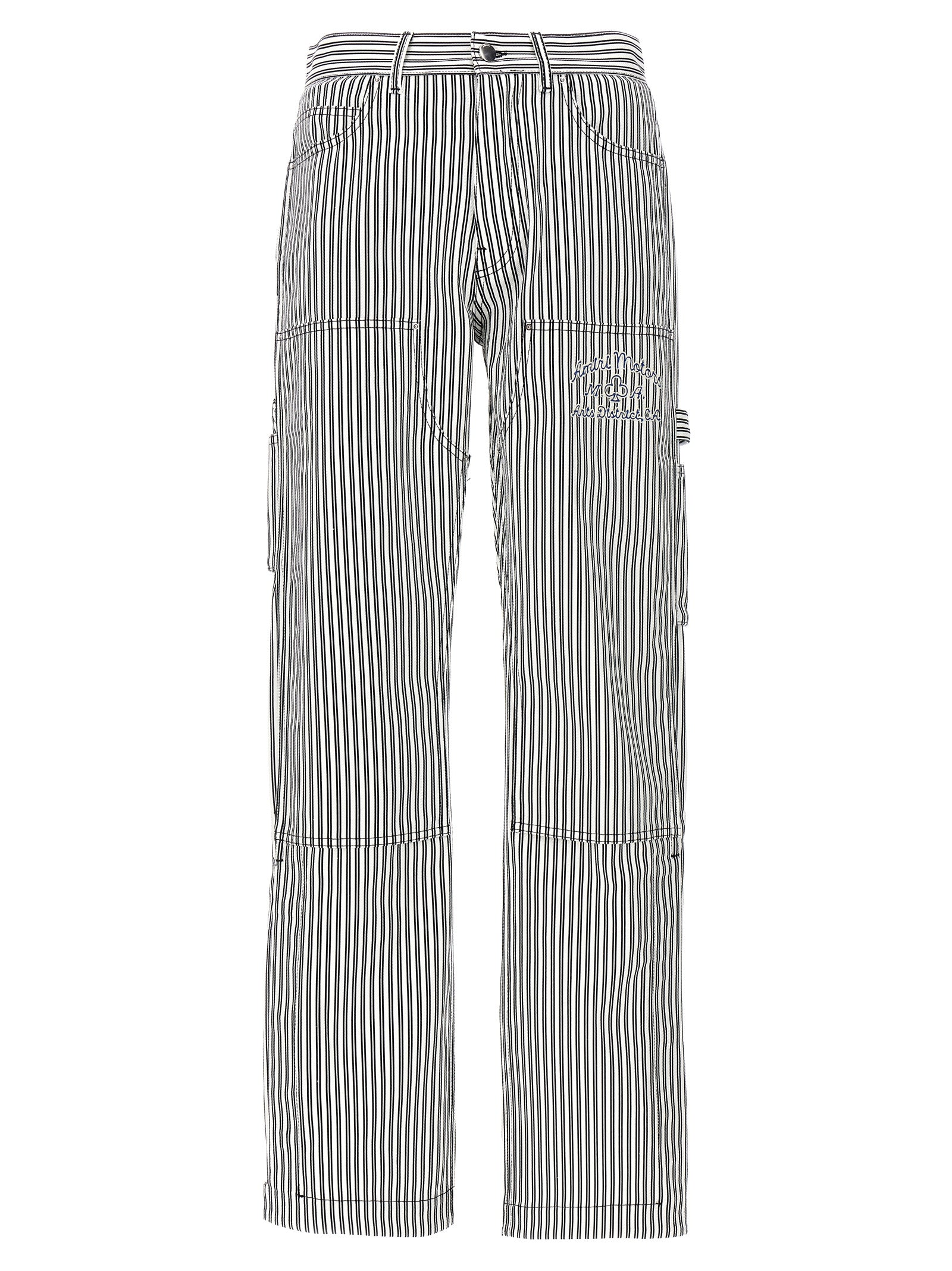 Amiri 100% cotton cargo pants in white