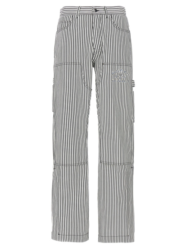Amiri 100% cotton cargo pants in white