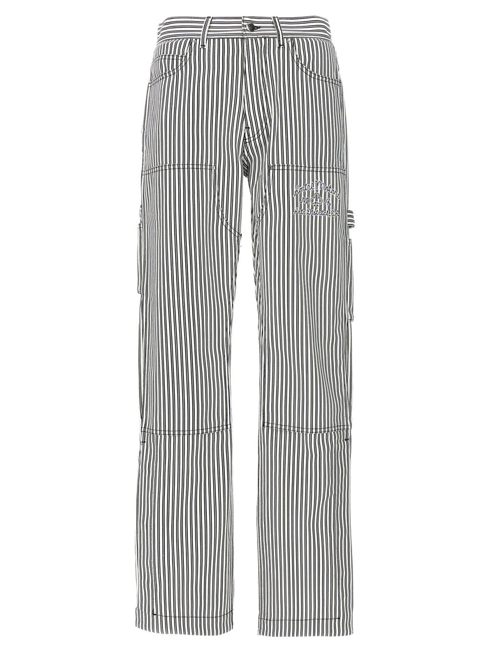 Amiri 100% cotton cargo pants in white