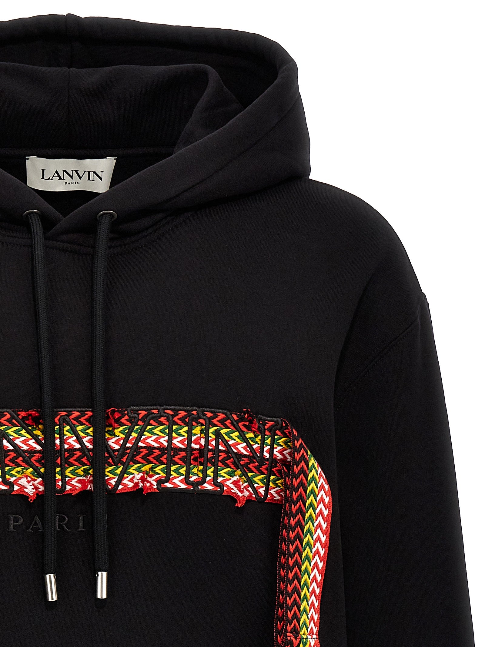 Lanvin 100% Cotton hoodie in black — view 3