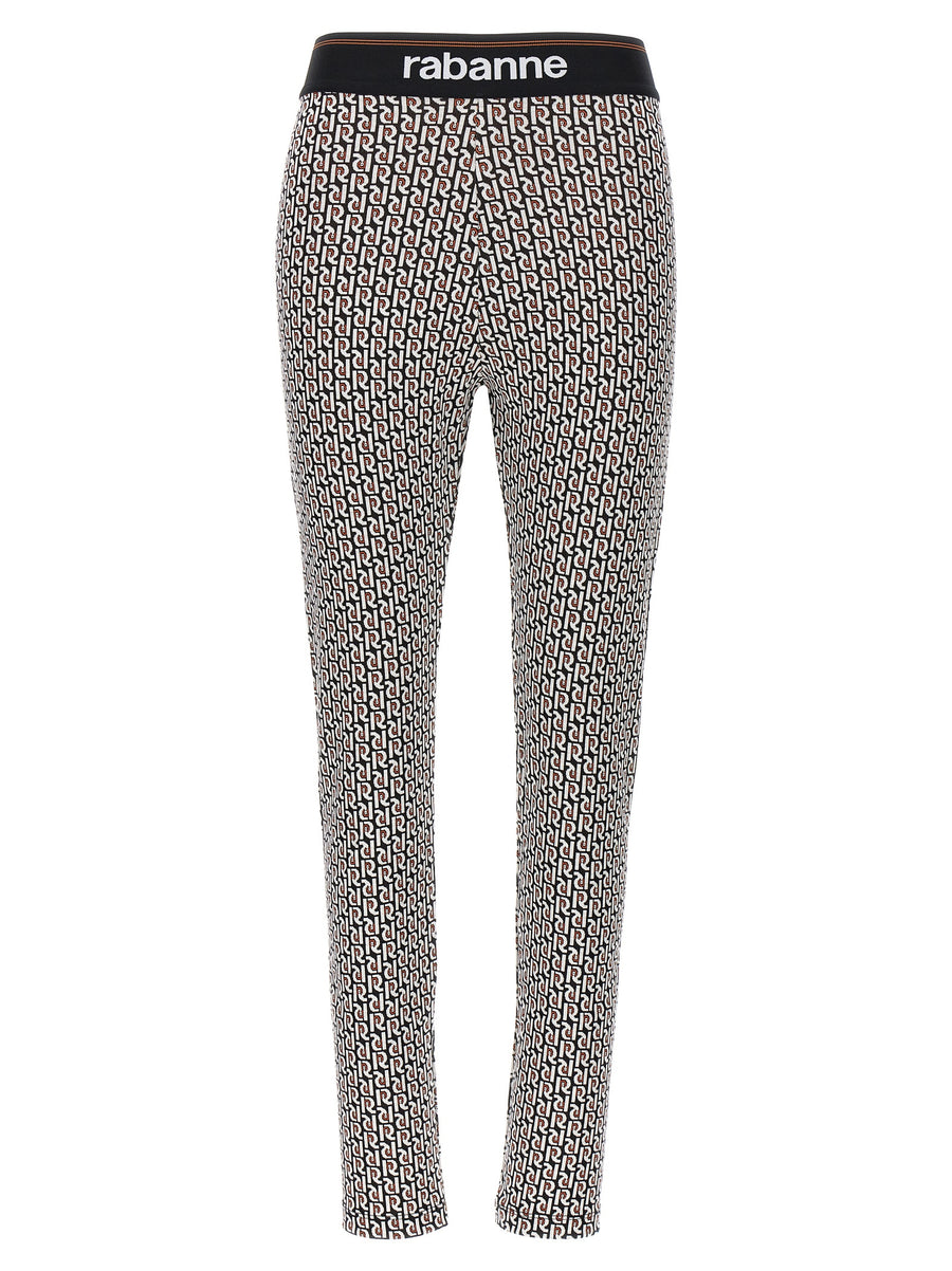 Paco Rabanne 93% Viscose leggings in multicolor