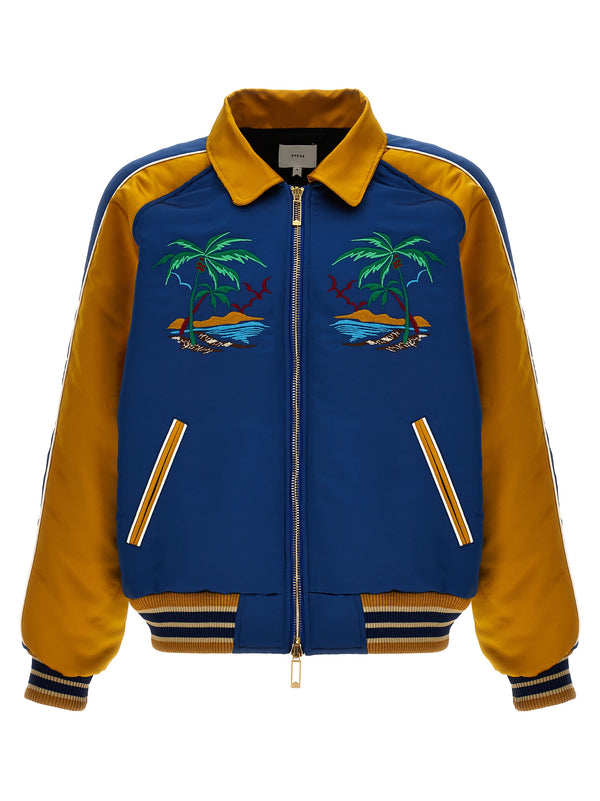 Rhude 100% polyester jacket in blue