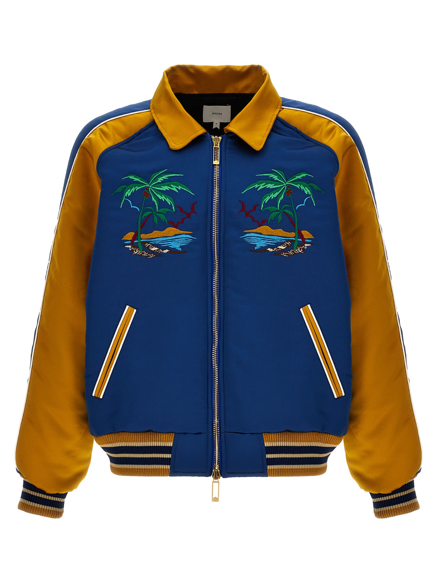 Rhude 100% polyester jacket in blue
