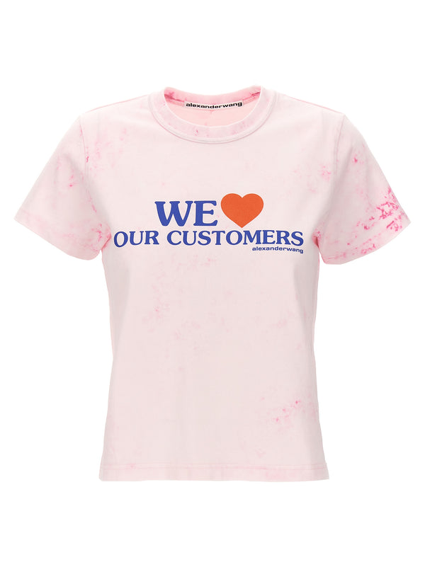 Alexander Wang 100% cotton t-shirt in pink