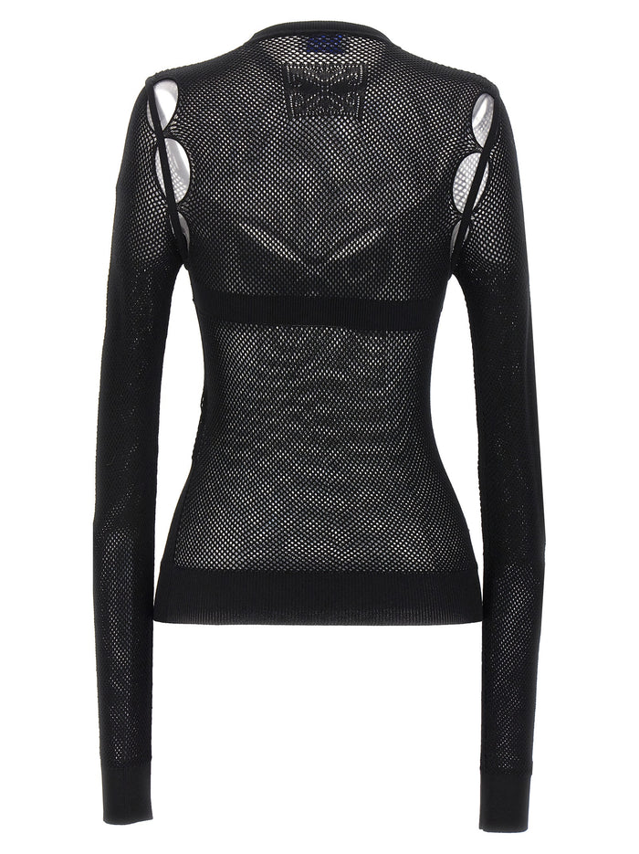 Off-White 67% viscose blouse in black — view 2