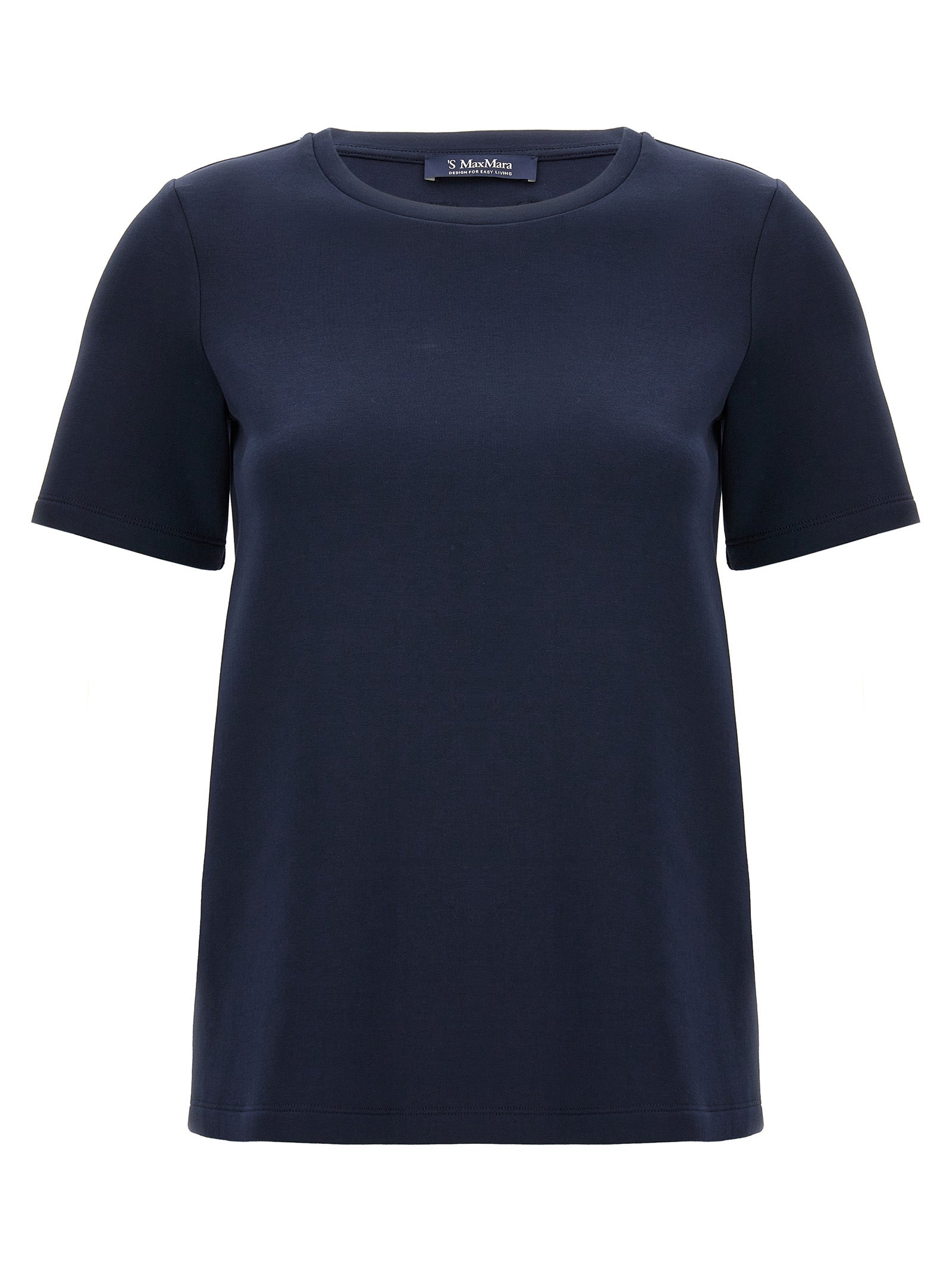 'S Max Mara 78% cotton t-shirt in navy