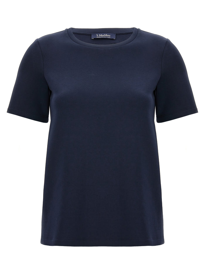 'S Max Mara 78% cotton t-shirt in navy