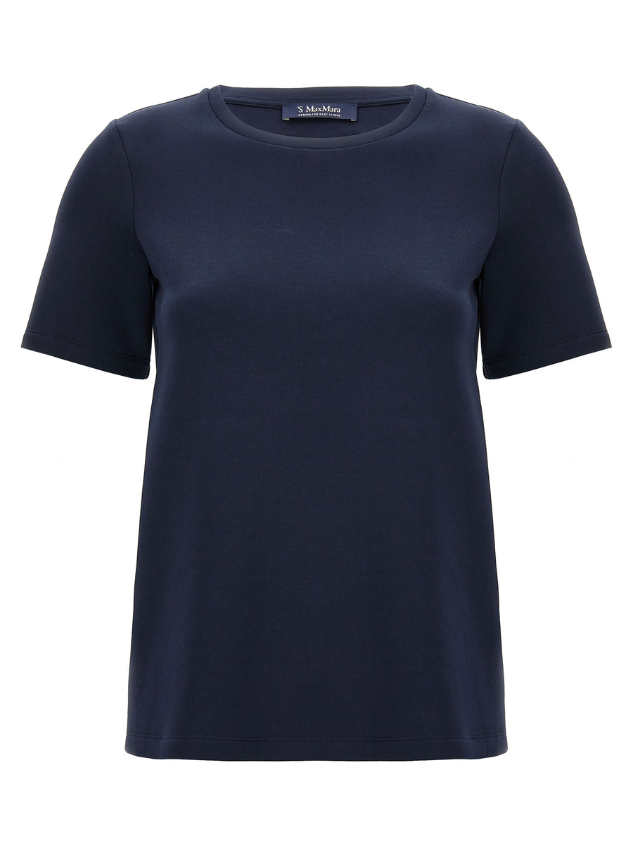 'S Max Mara 78% cotton t-shirt in navy