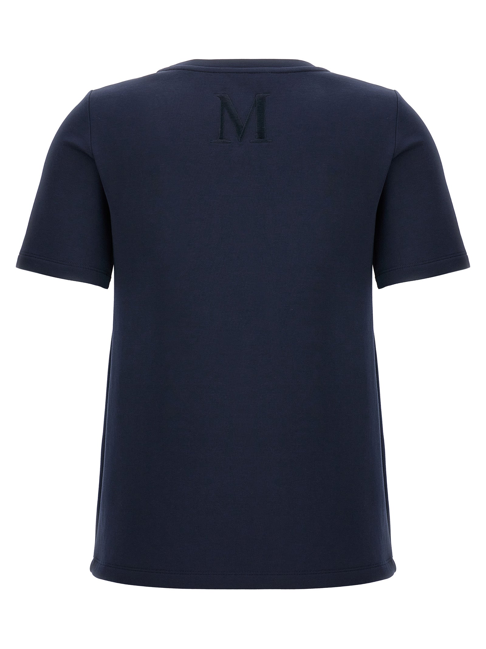 'S Max Mara 78% cotton t-shirt in navy — view 2