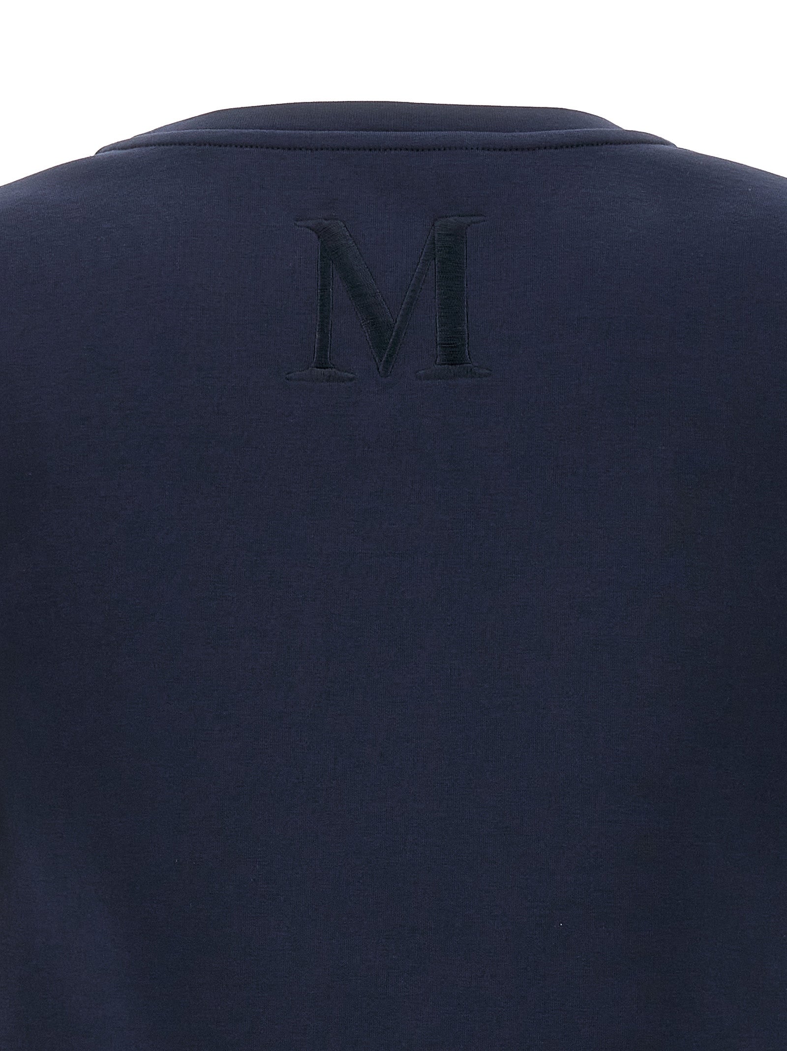 'S Max Mara 78% cotton t-shirt in navy — view 4