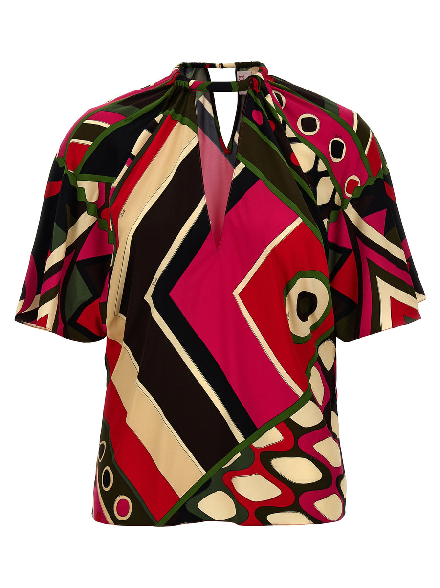 Emilio Pucci 94% Viscose shirt in multicolor