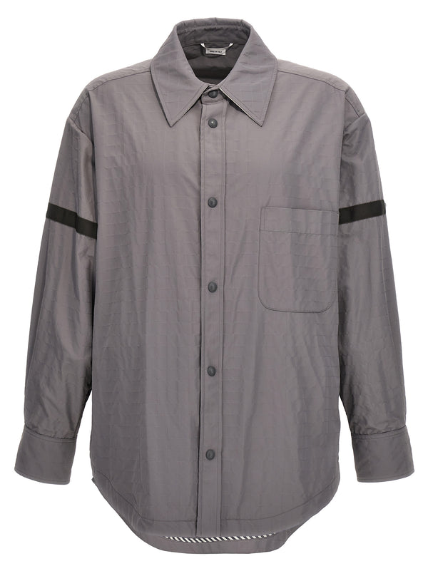 Thom Browne 90% Polyamide overshirt in gray