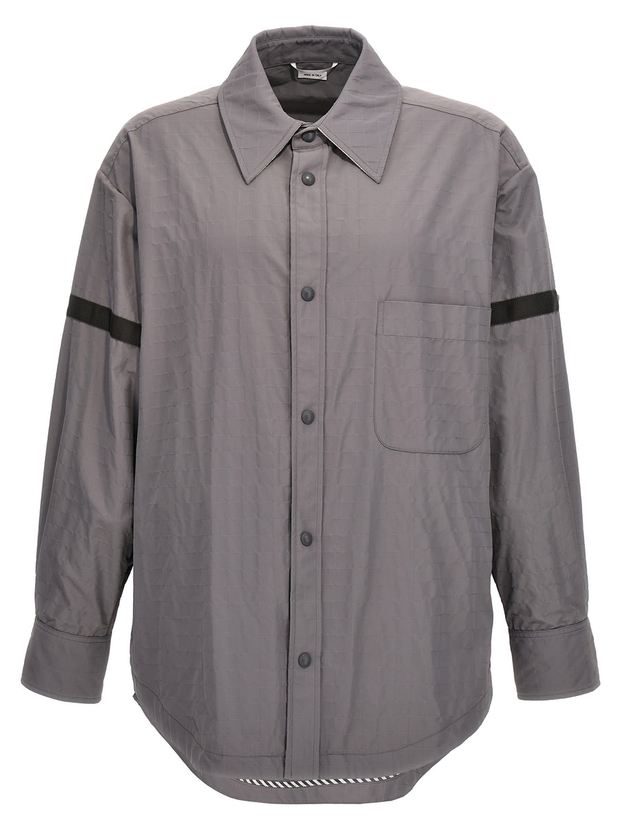 Thom Browne 90% Polyamide overshirt in gray