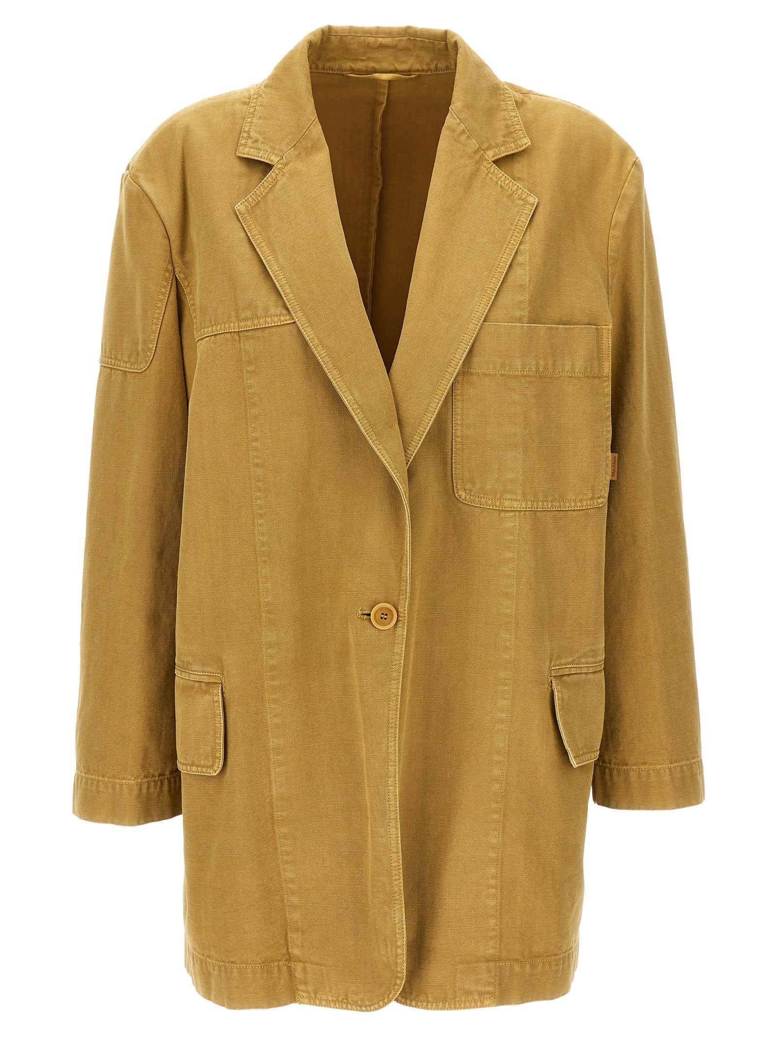 Max Mara 100% Cotton blazer in beige