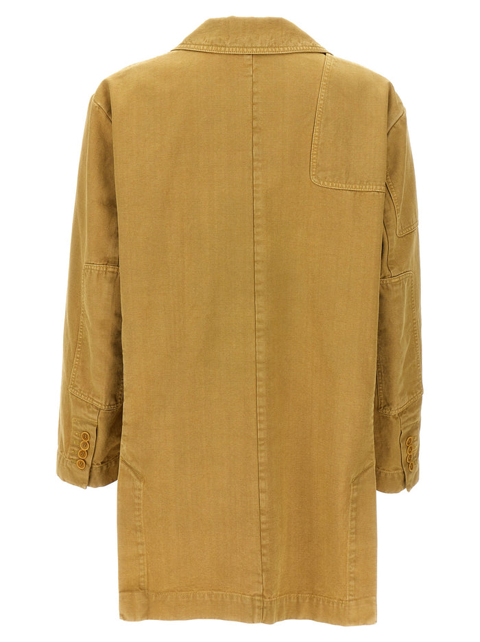 Max Mara 100% Cotton blazer in beige — view 2