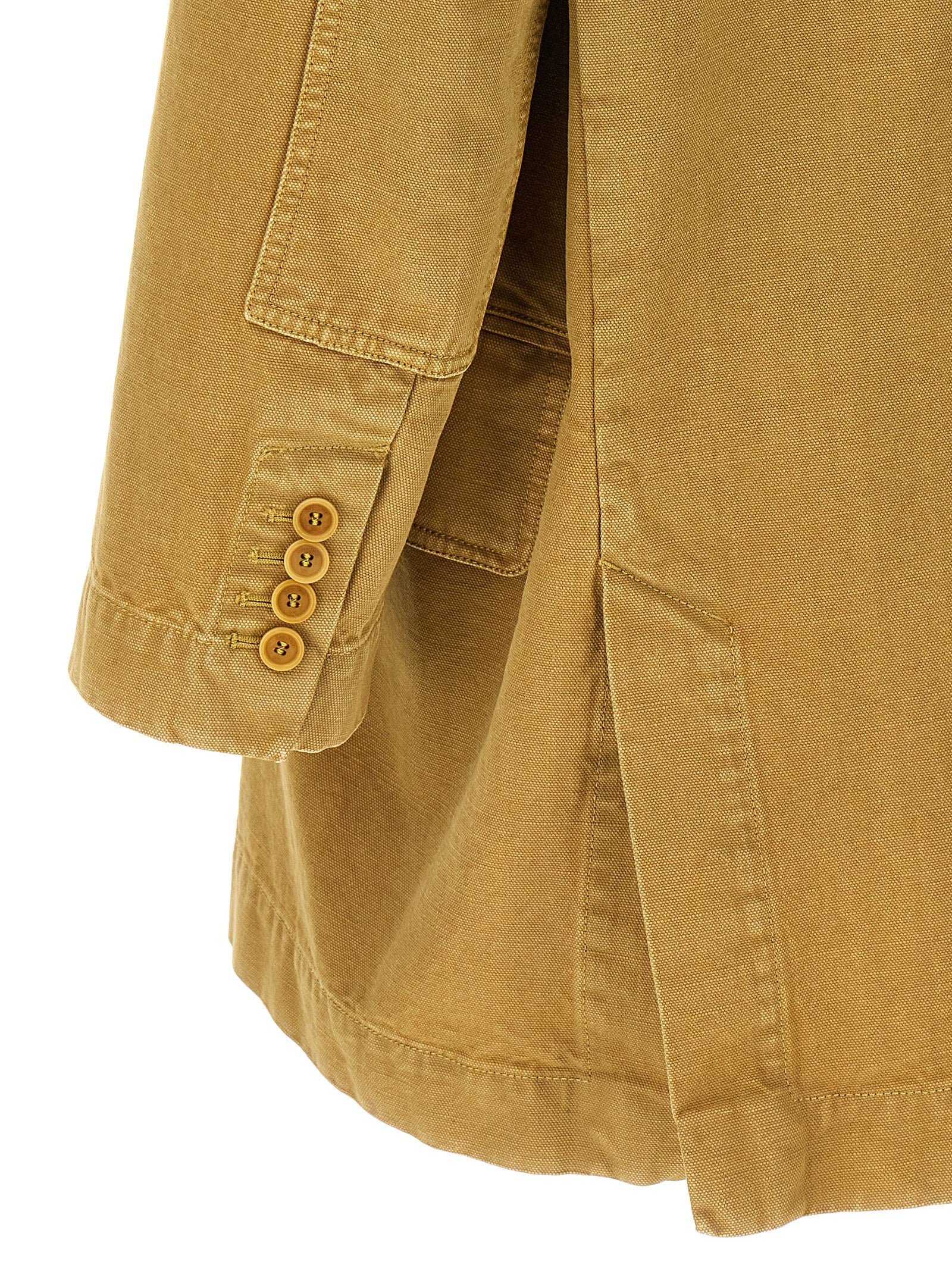 Max Mara 100% Cotton blazer in beige — view 4