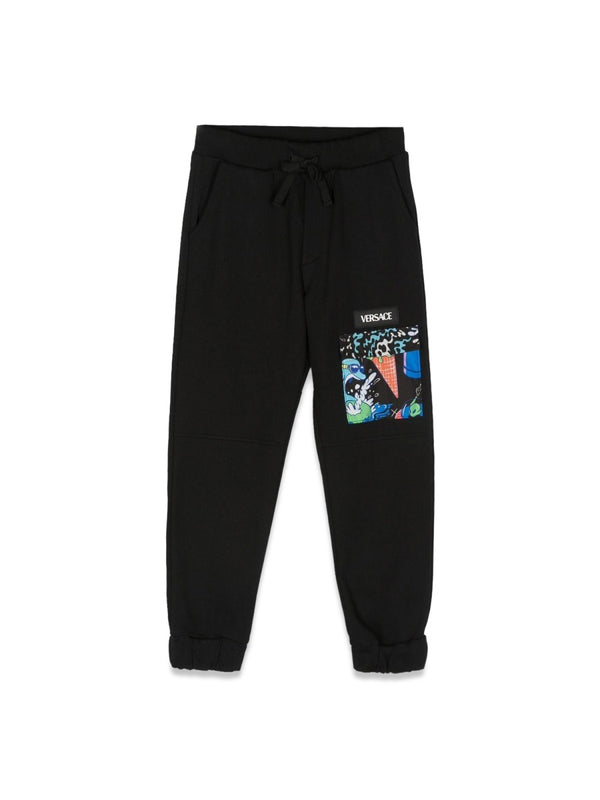 Sweatpants Holiday Black Cotton Trousers