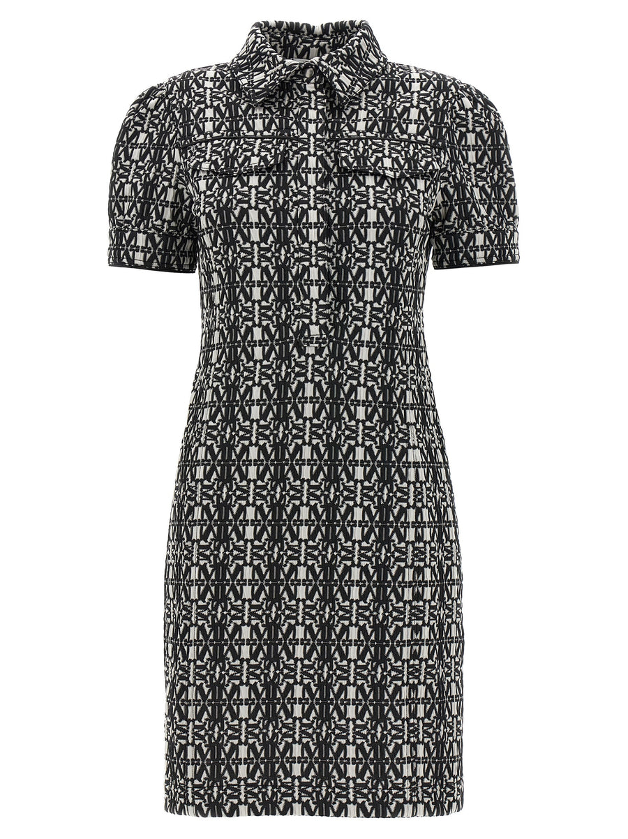 Max Mara 84% polyester dress in black