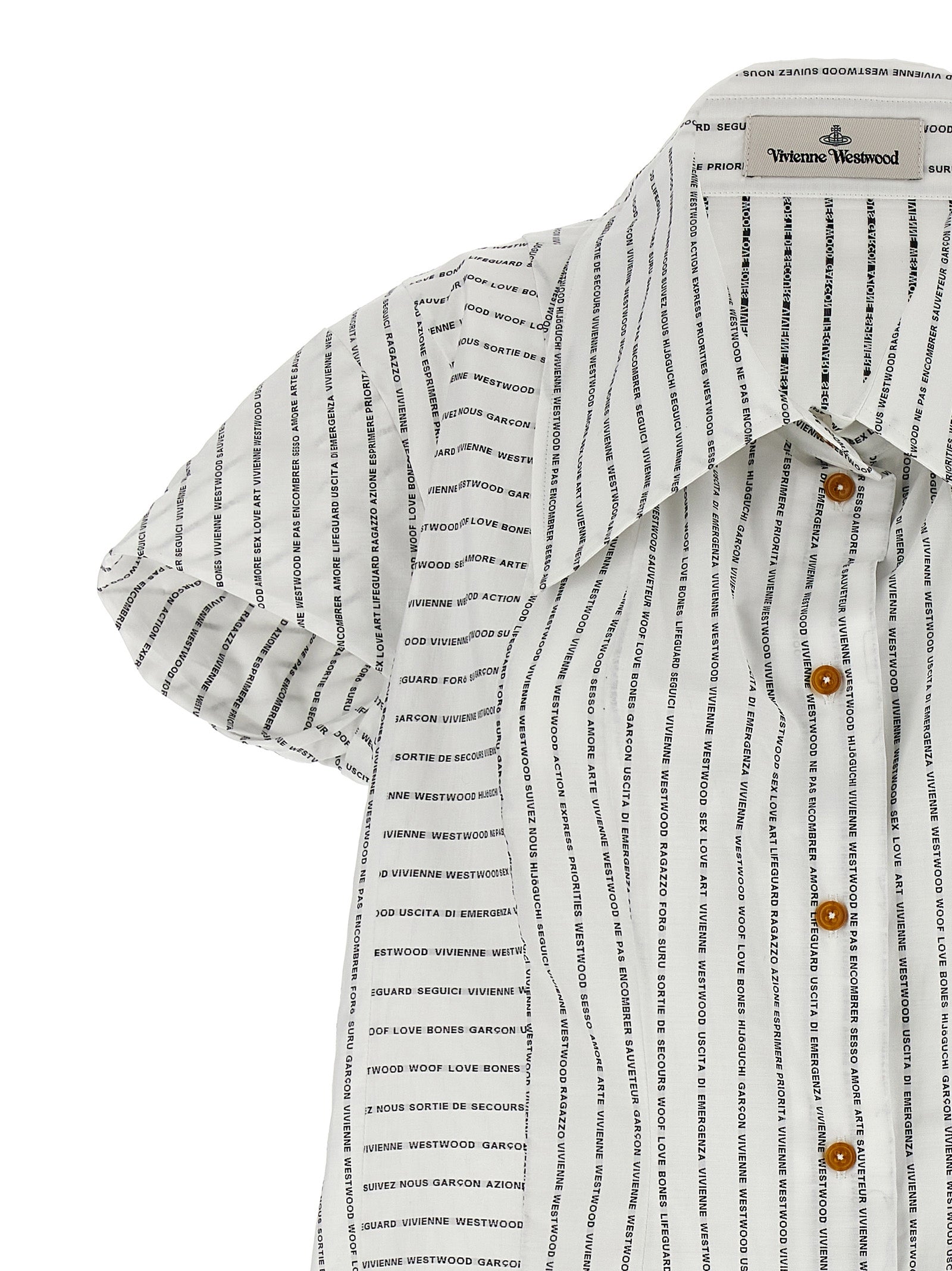 Vivienne Westwood 100% cotton blouse in white — view 3
