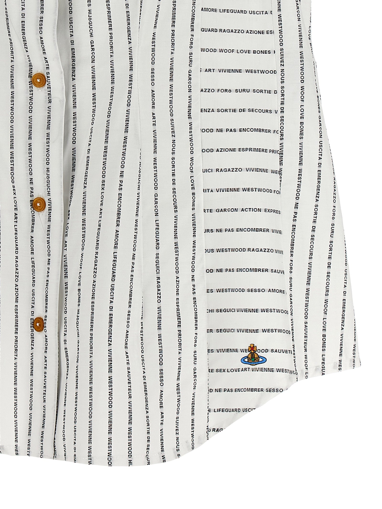 Vivienne Westwood 100% cotton blouse in white — view 4