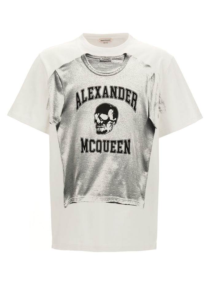 Alexander McQueen 100% cotton t-shirt in white