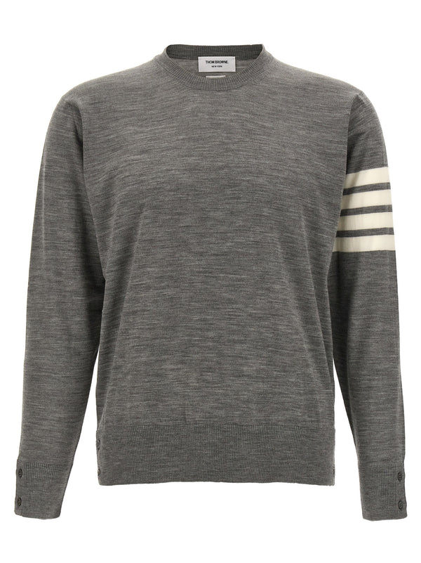 Thom Browne 100% Virgin Wool sweater in gray