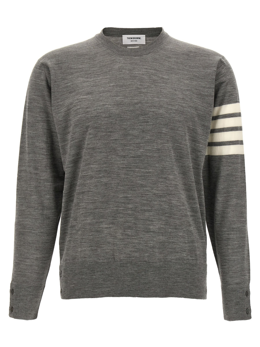 Thom Browne 100% Virgin Wool sweater in gray
