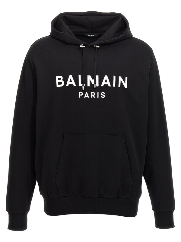 Balmain 100% Cotton hoodie in black