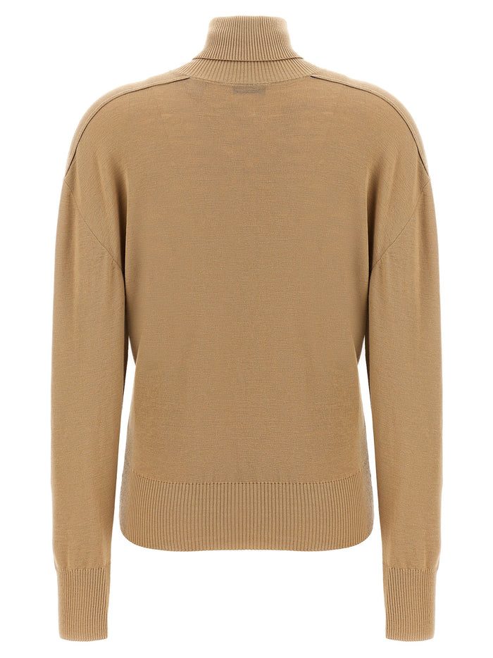 Burberry 100% Wool turtleneck in beige — view 2