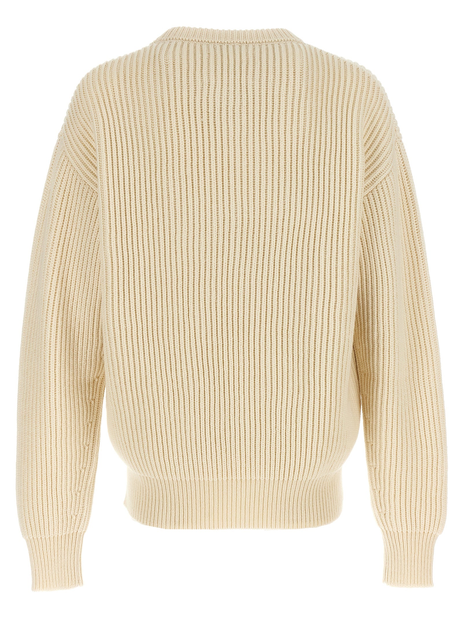 Jil Sander 100% wool sweater in white — view 2