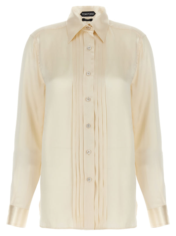 Tom Ford 100% silk blouse in white