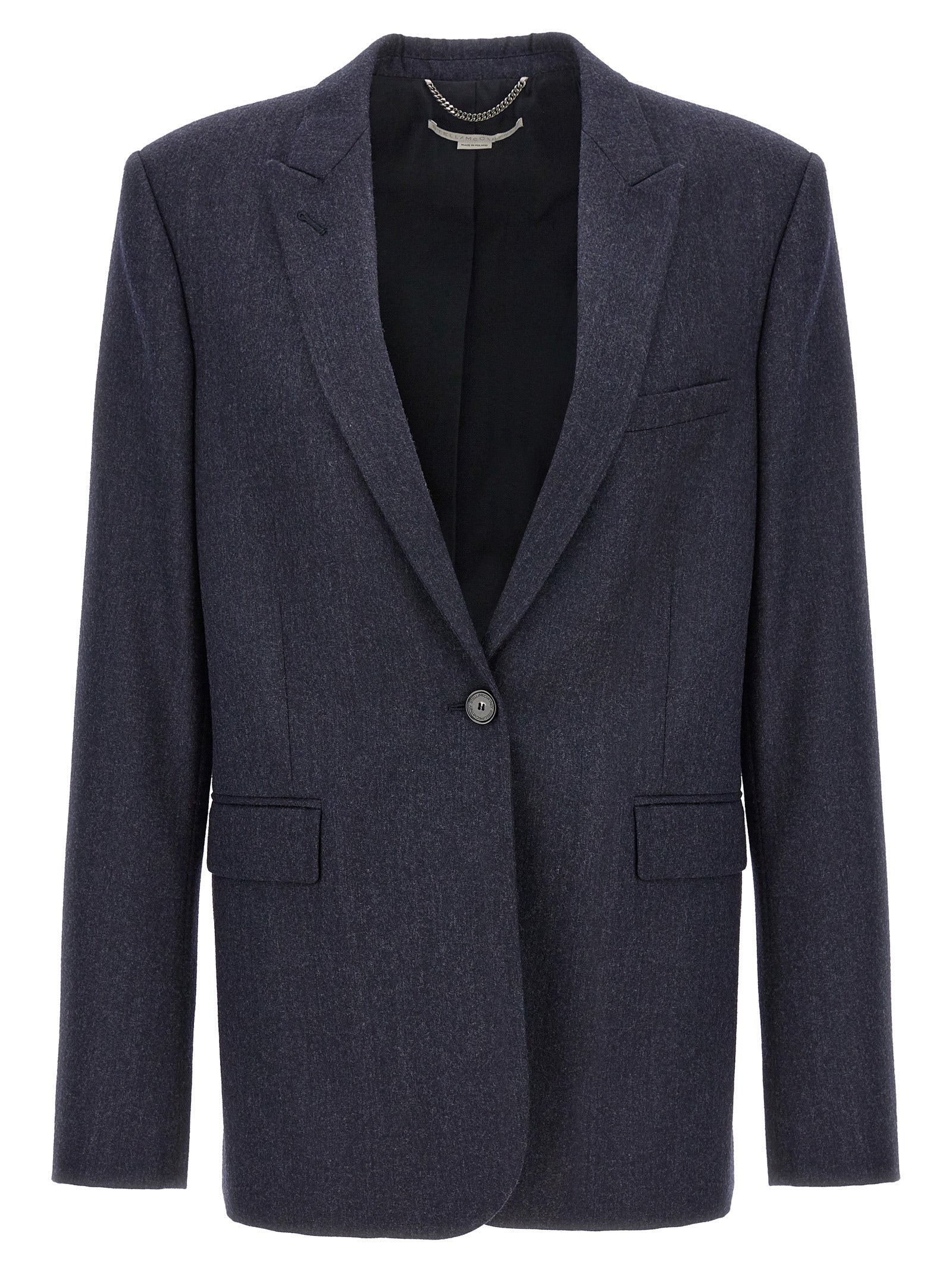 Stella McCartney 52% viscose blazer in blue