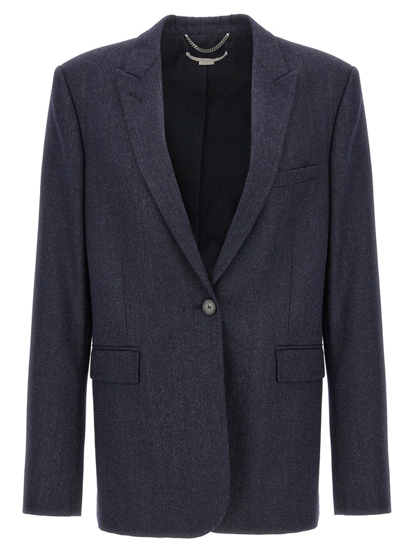 Stella McCartney 52% viscose blazer in blue