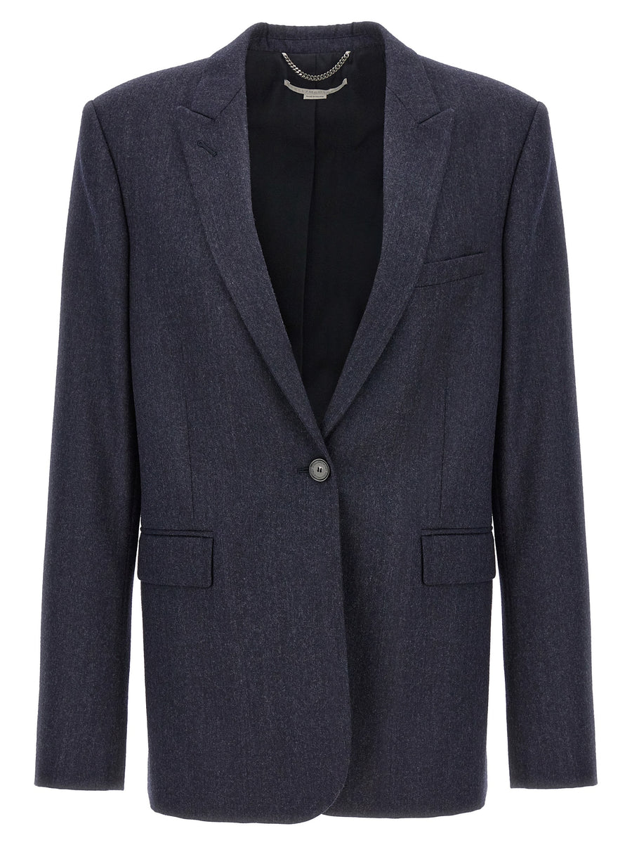 Stella McCartney 52% viscose blazer in blue