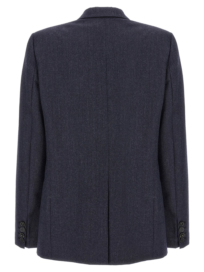 Stella McCartney 52% viscose blazer in blue — view 2