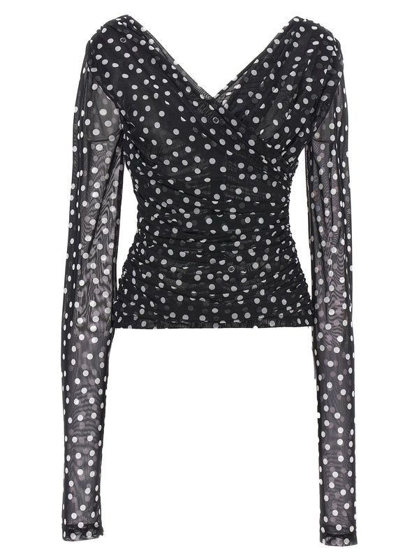 Dolce & Gabbana 92% Polyamide blouse in black