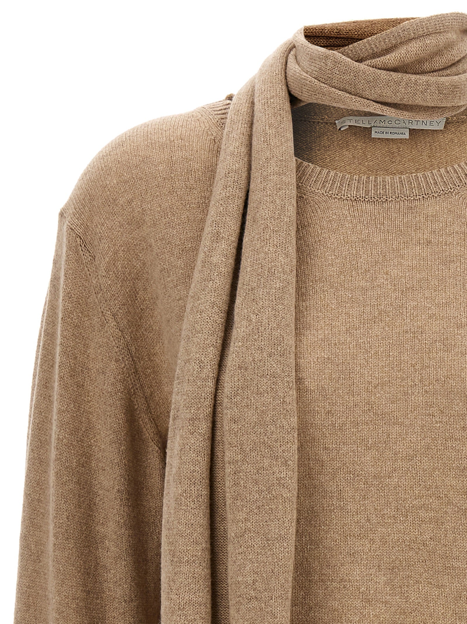 Stella McCartney 75% Cashmere sweater in beige — view 3