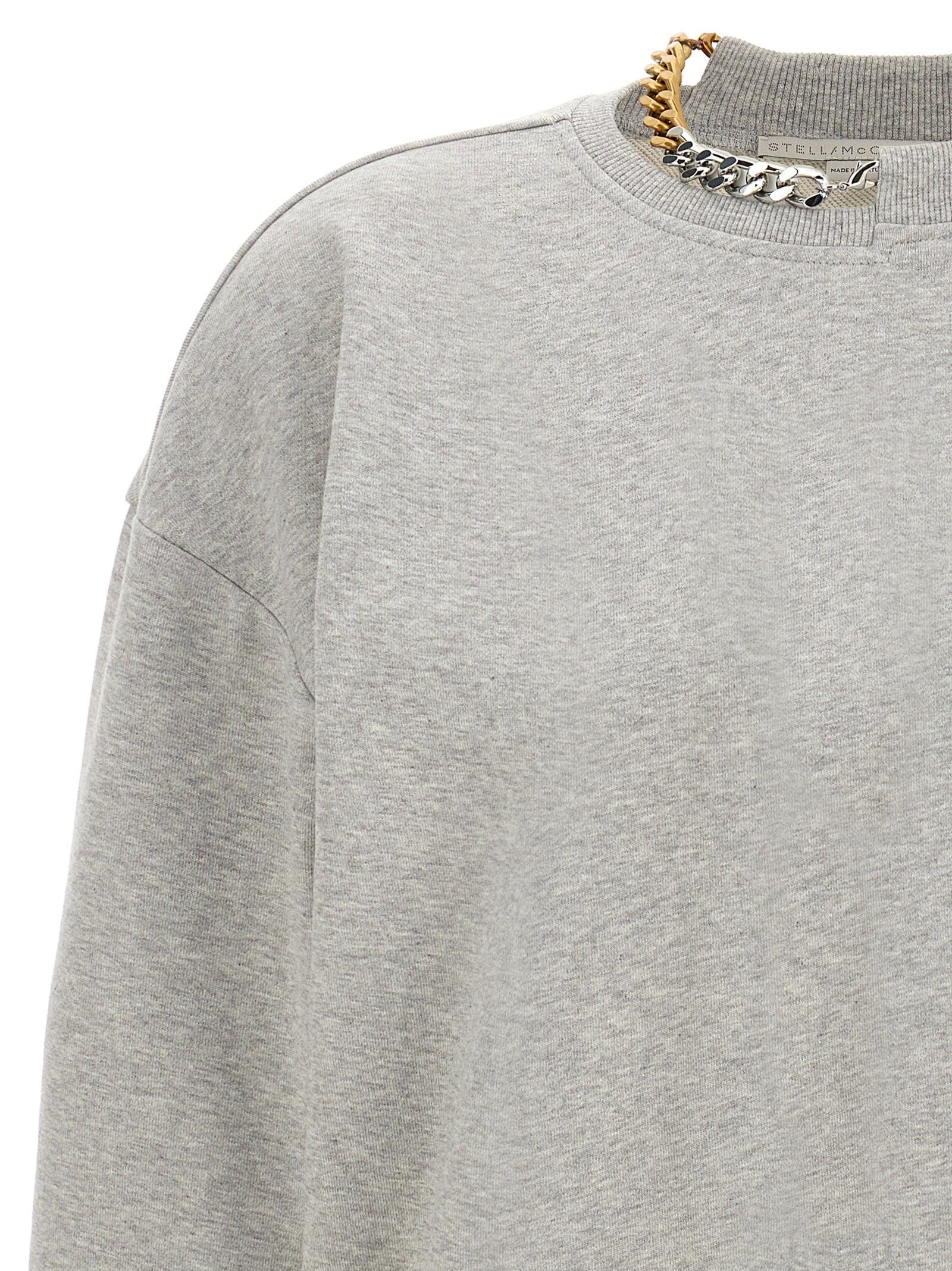 Stella McCartney 100% Cotton sweatshirt in gray — view 3