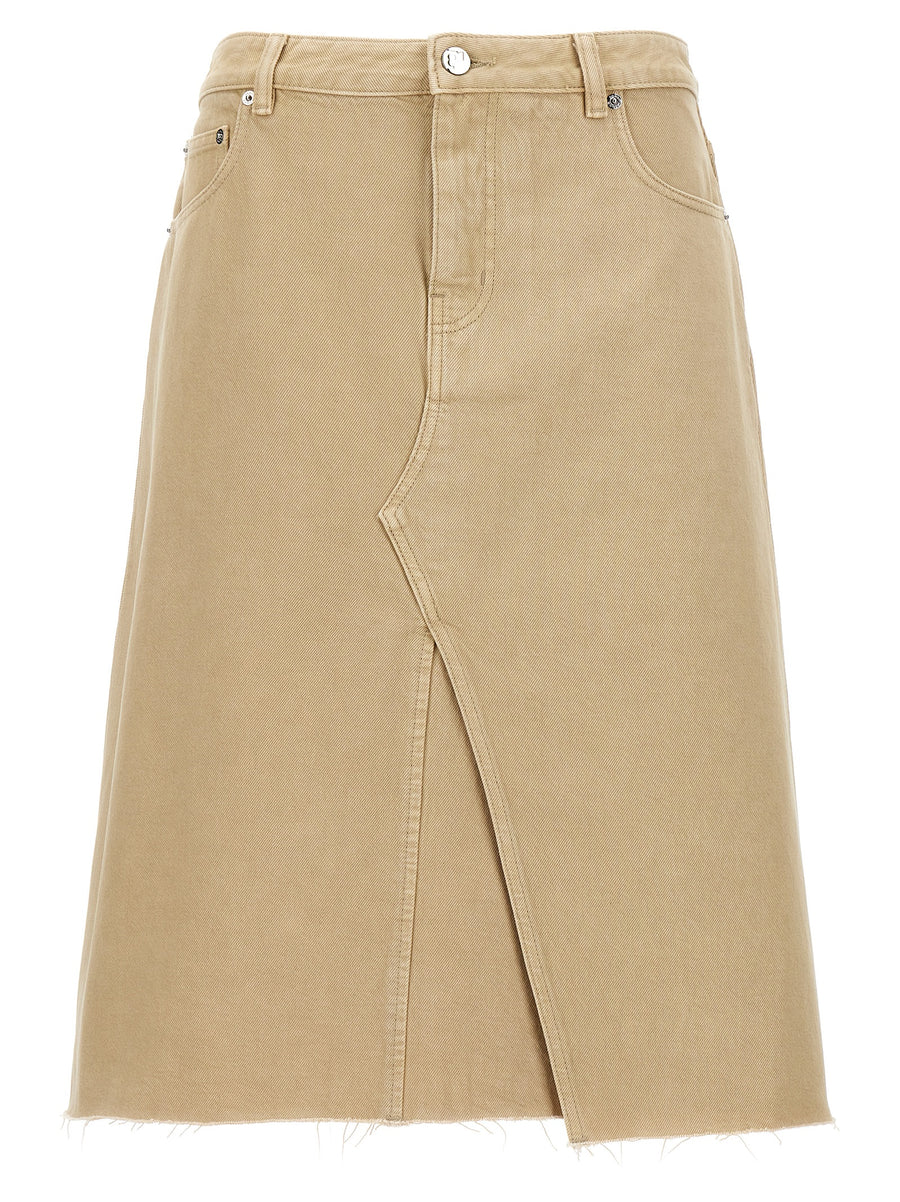 Tory Burch 100% cotton skirt in beige