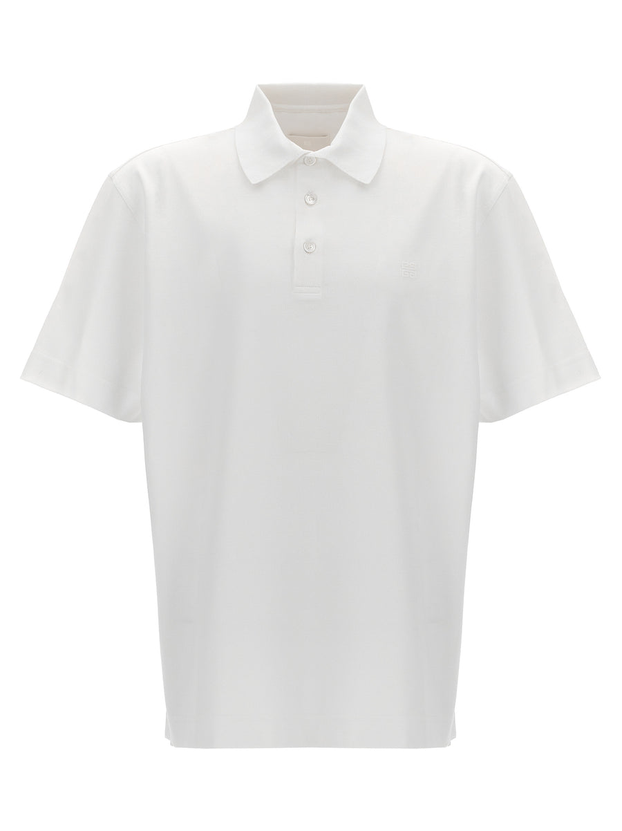 Givenchy 100% cotton polo shirt in white