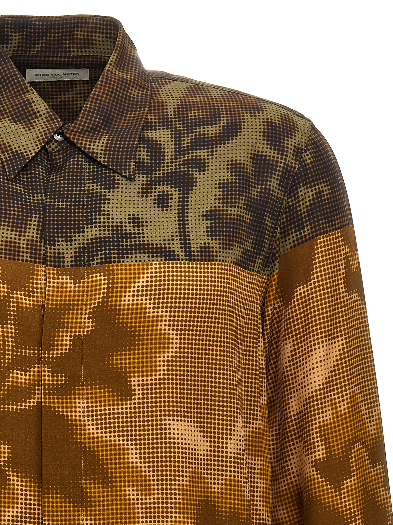 Dries Van Noten 100% Viscose shirt in gold — view 3
