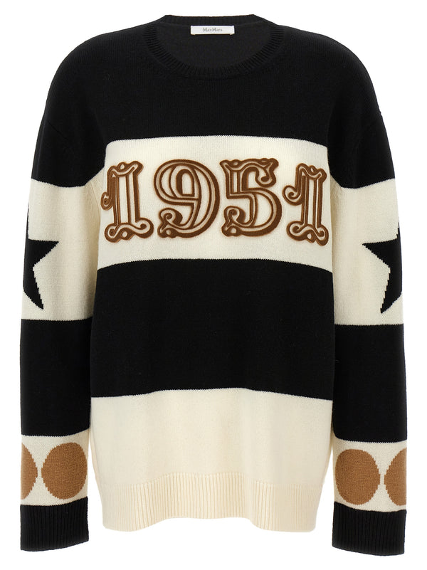 Max Mara 70% Wool sweater in black
